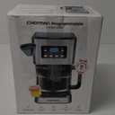 Chefman 12-Cup Programmable Coffee Maker, Electric Brewer, Auto Shut Off, Digital Display w/Auto-Brew Function, Anti-Drip Pot, Reusable Filter for Fresh Grounds, Square Stainless Steel, Glass Carafe