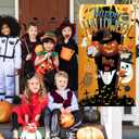 Halloween Bean Bag Toss Game Banner, Happy Halloween Pumpkin Ghost Party Game Set with Bean Bags for Kids Family Fall Fun Throwing Game Party Favors Backdrop Decoration Supplies Indoor Outdoor (76 x 135cm)