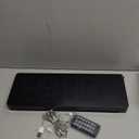 17.5 Digital Wall Clock, LED Display with Time, Date, Month, Temperature & Humidity, Remote Control DST, Alarm, Timer, 10-Level Brightness, Night Light for Home, Living Room, Bedroom & Office Dcor (Green)