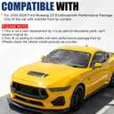 For 2024-2026 Ford Mustang GT/EcoBoost/Performance Package Front Lip | Gloss Black Front Bumper Splitter, Air Dam Spoiler Lower Chin Sporty Appearance