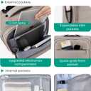 BAGSMART Underseat Carry on Luggage with Wheels, Soft Small Travel Luggage with PVC Wet/Dry Pockets, Lightweight Soft Personal Item Suitcase for Short Trip, Camera