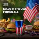 Top Cup Americana Cup | 12 oz Reusable Aluminum Party Cups 50 Count | Durable, Reusable & Recyclable, Made in USA, 12oz - 50pk