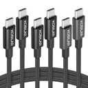 Kobilar USB C to USB C Cable,60W 3A Fast Charging USB C Charger Cable 3 Pack(3.3+5+6.6ft),Type C to Type C Cable for iPhone15/15Pro/16Plus/16ProMax/ipad Air 4/iPad Pro2022/Samsung S23