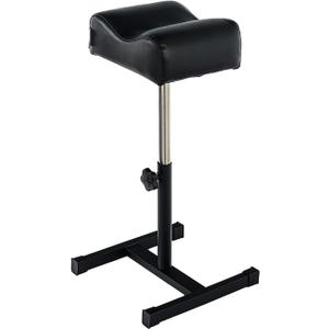 Pedicure Manicure Footrest Adjustable Height Stand Beauty SPA Salon Nail Care Black (7.88"D x 10.63"W x 24.4"H)