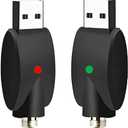 USB Thread Cable,USB Smart Charger Cable, Overcharge Protection Adapter with LED Indicator Adapter for Wireless Soldering Iron 2Pieces