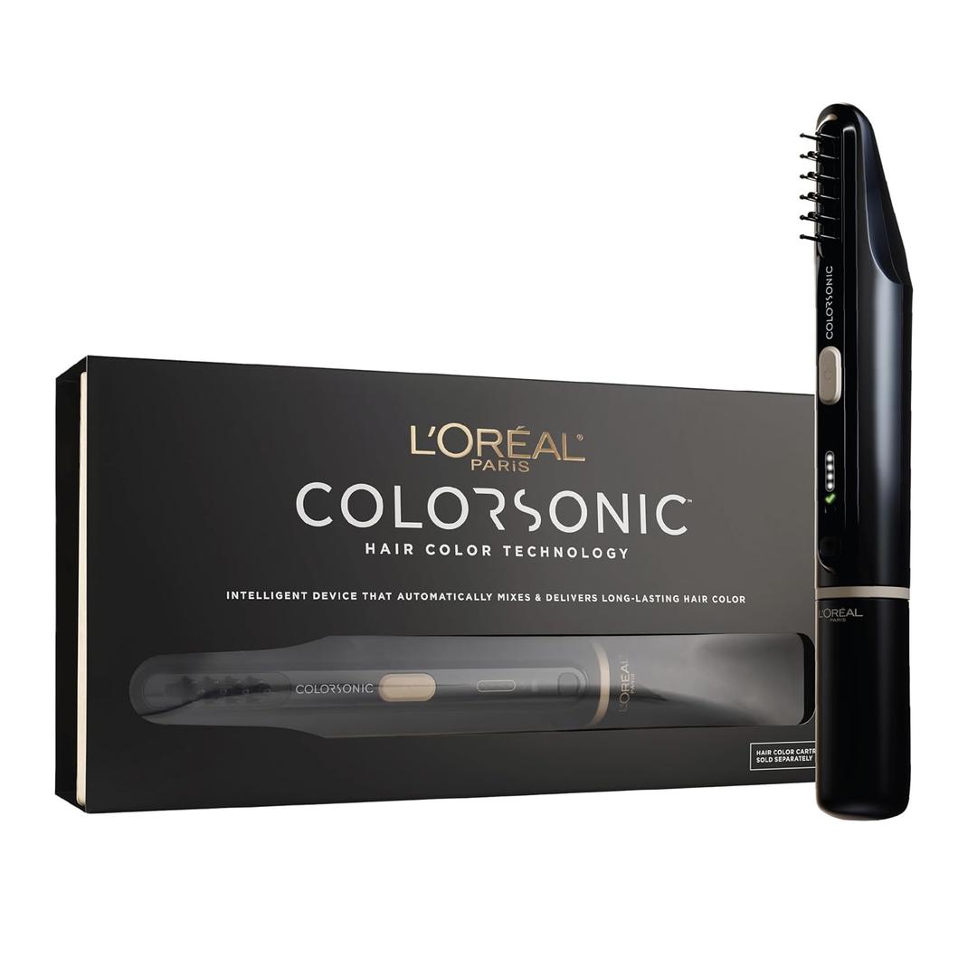 L'Oreal Paris Colorsonic Permanent Hair Dye Coloring Device for Root Touch Up, All Over Color, and Gray Coverage, Mistake-Free Application (Hair Color Cartridge Sold Separately)
