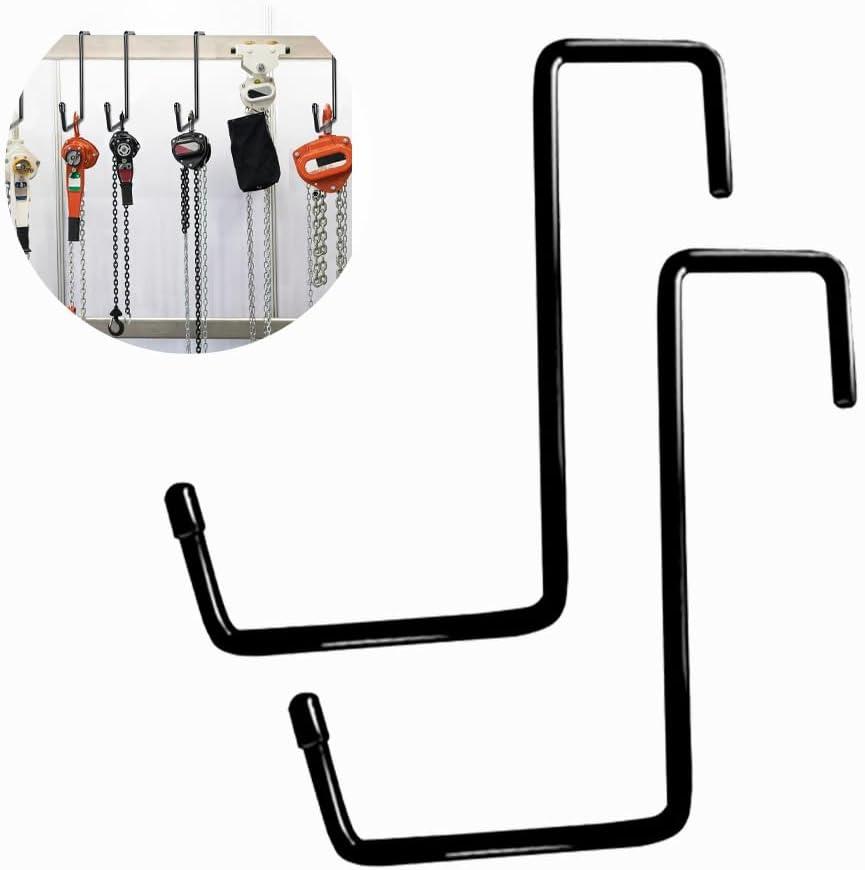2 Pieces of Heavy Duty S-Shaped Metal Hooks - 8 Inch Z Hook for Kitchen Storage and Clothes, Durable Iron Hooks for Embellishment and Organization