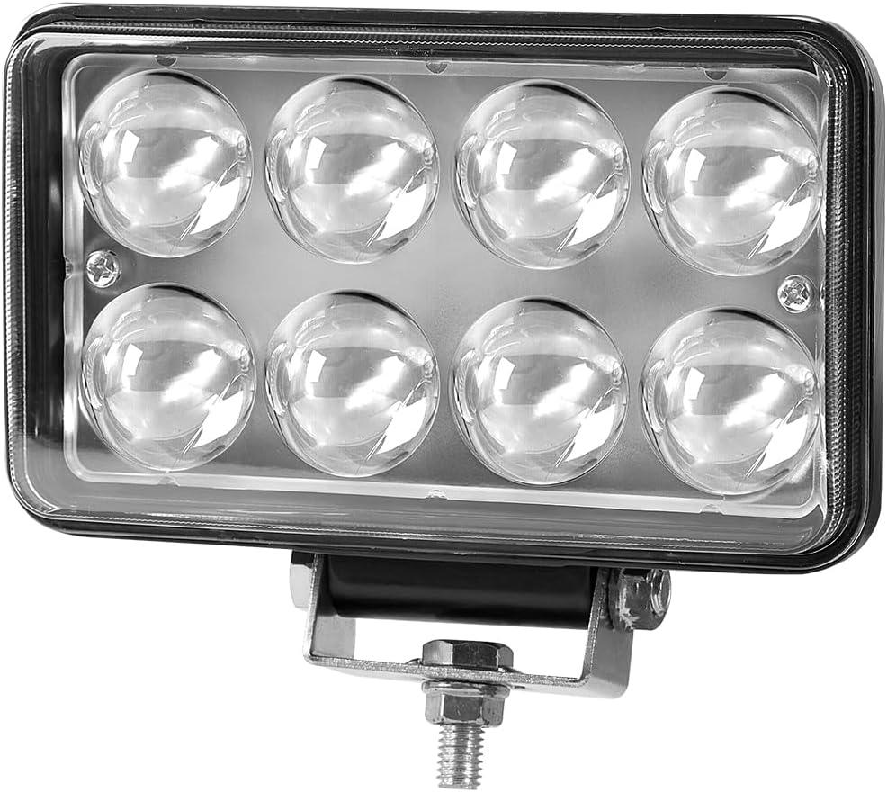 1 Pack High Power Led Light Bar Rectangular with Projector Len, Yellow Auxiliary Light Barled, Lights for Car Truck Boat SUV ATV Auxiliary Work Light