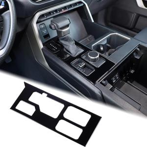 Aunginsy Car Central Control Gear Shift Panel Trim Cover Compatible with Toyota Tundra/Sequoia 2022-2024 2025 Gear Shifter Console Anti-Scratch Panel Frame Decorative Sticker Protection Accessories