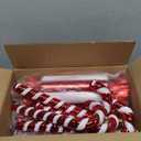 Lanpn 30 Pcs 4.5" Candy Cane Christmas Decorations, Peppermint Candies Xmas Tree Ornaments, Mini Red White Lollipop Candy Canes, Plastic Crutch Pendant Hanging Decor Candyland Holiday Indoor Outdoor