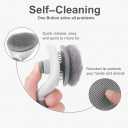 2 x Pet Grooming Slicker Brush for Dogs & Cats Gentle Deshedding Tool for Loose Hair & Undercoat Soft Stainless Steel Pins, Pain-Free Grooming, Reduces Shedding, Ideal for All Breeds - TidyCabin