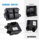NOVAPARTS Sunroof Switch 22818011 for Cadillac Escalade ESV 2015-2020, Chevrolet Silverado 1500 GMC Sierra 1500 2014-2018, Silverado Sierra 2500 HD 3500 HD 2015-2019, Suburban Tahoe Yukon XL 2015-2020