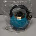 Tea Kettle Stovetop Whistling Kettle Teapot, Food Grade Stainless Steel Teakettle for Stove Top with Heat Proof Ergonomic Handle, 3.1 Quart Tea Pot (Blue)