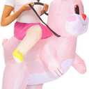 Inflatable Easter Bunny Costume Full Body Blow up Rabbit Costume Bunny Rabbit Outfit