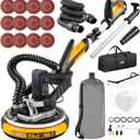 Drywall Sander with Vacuum Dust Collector, High Power 7-AMP Electric Sander for Drywall, 99% Dust Removal, 7 Variable Speed 900-1800RPM, Dustless Wall Sander for Drywall, Popcorn Ceiling etc