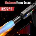 Powerful Propane Torch Gun with Front-Mounted LED Light | Adjustable Flame Thrower Gun, Flamethrower for Searing Steak, Charcoal Starter, BBQ and DIY(Propane Tank Not Included)