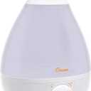 Crane White Drop Ultrasonic Cool Mist Teardrop Humidifier, 1 Gallon Tank, Baby Humidifier for Nursery, Bedroom, Plants, Office, Adjustable Mist Levels