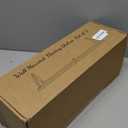 Floating Book Shelves Set of 3, Wall Bookshelf, 33 inch Long Wood Shelf for Wall Storage, Hanging Shelving for Bedroom, Bathroom, Living Room, Kitchen, Office and Plants (Light Brown)