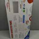 4 PCS Fabric Acoustic Panels,24''x12''x2'' Sound Proof Panels for Walls,Acoustic Wall Panels, Self-adhesive Soundproof Wall Panels for Echo Absorption for Home Studio Office (Grey)