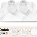 2 Pack Stone Dish Drying Mats for Kitchen Counter, 21.5"(L)15.7"(W), Large Quick Dry Super Absorbent Dish Drying Mat, Eco-Friendly Diatomaceous Earth Mat with Non-Slip Pad for Dishes Bottles