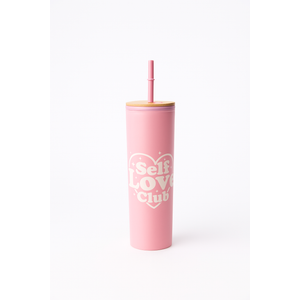 24 FL OZ Self Love Club TUMBLER WITH BAMBOO LID