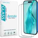 (2 Pack) Designed for iPhone 16 Pro 6.3-inch Tempered Glass Screen Protector, Full Coverage, Anti Scratch, Bubble Free