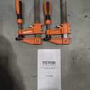 VEVOR Bar Clamps for Woodworking, 2-Pack 36" Clamp, Quick-Change F Clamp with 600 lbs Load Limit, 2.5" Throat Depth, Cast Iron and Carbon Steel, Wood Clamps for Woodworking Metal Working