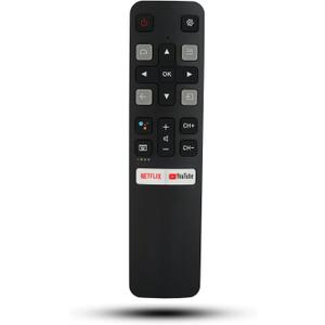 Replacement RC802V FNR1 Voice Command Smart Remote Compatible for TCL Android 4K Smart TV UHD 65P8S 55P850P8 49S6510FS 32S6800S 32A323 40S6500FS 40S6800 40S6800 43S6500