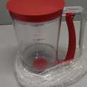 Batter separator Cupcakes Pancakes Cookie Cake Waffles Batter Dispenser cookie separator batter Cream Speratator Cup Measuring Baking Tools (red)