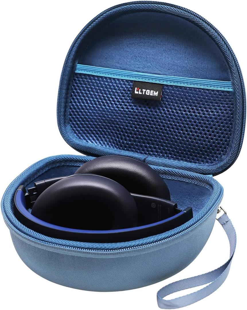 Headphone Case Compatible with Beats Studio Pro/Solo 4 / Studio 3 / Solo 3 / Picun B8 / BERIBES/JLab JBuds Lux ANC Wireless Bluetooth Noise Cancelling Headphones, Blue(Case Only)