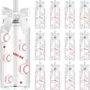 12 Pack 14.2 oz Plastic Cups with Lids and Straws Clear Reusable Cups Twist Bows Tumbler Bottle for Birthday Sports Themed Party Favors Decorations Bulk (Baseball)