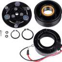 AC Compressor Clutch Kit Replacement for Buick Rainier Chevy Trailblazer GMC Envoy XL Olds Bravada Isuzu Ascender 4.2L L6 2002-2009 88892743 25825339