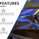 Dirt Bike Clutch Brake Levers,Foldable CNC Breakaway Levers for YZ125 YZ250 15-25/YZ250F 09-25/YZ426F YZ450F 09-25/WR450F 24-25-Blue