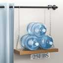 Black 1-inch diameter curtain rod: suitable for windows 28-48 "wide, adjustable curtain rod, modern minimalist design, indoor/outdoor use, 32-48 long