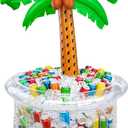 72" Inflatable Palm Tree Cooler, 200+ Drinks Super Large Capacity, Pool Party Decoration, Luau Party Decor, Beach Hawaiian Birthday Party Supplies Tropical Themed Summer Outdoor Drink Cooler