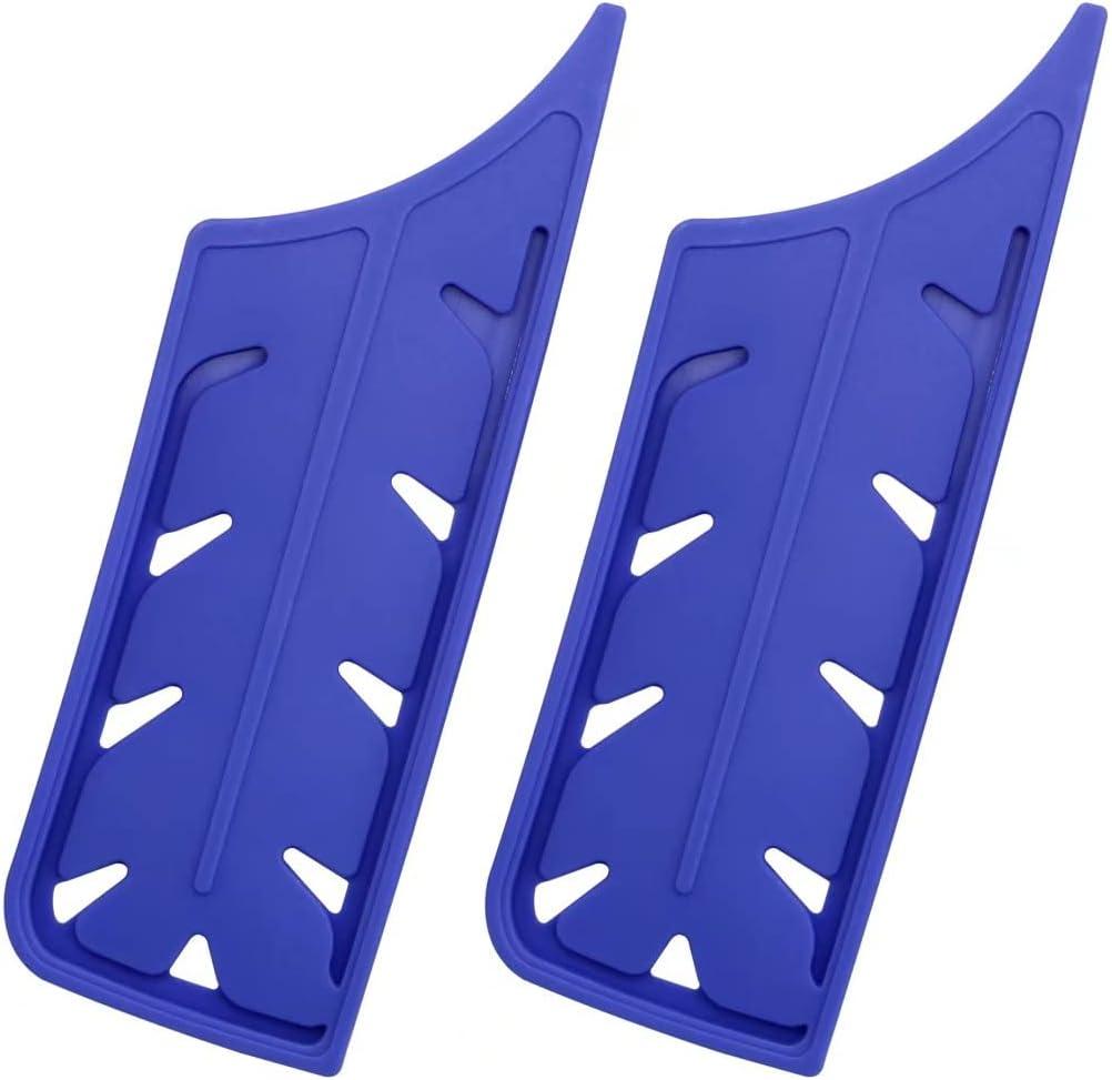 2 x XYJ 2pcs/set Safety Knife Covers Sleeves Knives Edge Guard,Universal Knife Sheath,Cleaver,Nakiri Knife Case Blade Guards Protector Blue Kitchen Knife Cover Sleeve (For 7'' Nakiri Knife)