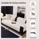 Velvet Couch Cover, Washable Sectional Sofa Cover, Anti Slip Sofa Slipcovers for 3 Cushion Couch Sofa L Shaped Recliner, Furniture Protector Covers for Pets Kids(White, Only 1 PCS),1pc/36"x 71"/Rectangular