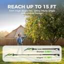 2-in-1 Cordless Pole Saw & Mini Chainsaw 20V 3.0AH 8-Inch 15FT Reach Electric Tree Trimmer Battery Powered Chainsaw with Extension Pole for Tree Trimming Branch Cutting Pruning