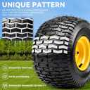 YITAMOTOR 20x8.00-8 Lawn Mower Tires & Wheel Assemblies, 4 Ply Tubeless Front Tires Replacement Fits Lawn Tractors, More Riding Mowers & Garden Vehicle | 3/4" Bore Hole, 3/16" Keyway, 960LBS (2 Pack)