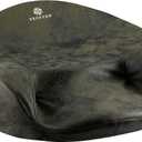 Ergonomic Meditation Cushion/Chair/Seat/Floor Pillow for Home/Office/Studio Memory Foam, Removable & Washable Cover, Designed for Long Period Meditation Comfort (Dark Green)