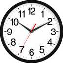 Rohioue 18 Inch Wall Clock, Modern Battery Operated Wall Clocks, Silent Non Ticking Large Analog Clock for Living Room, Office, Home, Bedroom, Kitchen, Bathroom(Black)