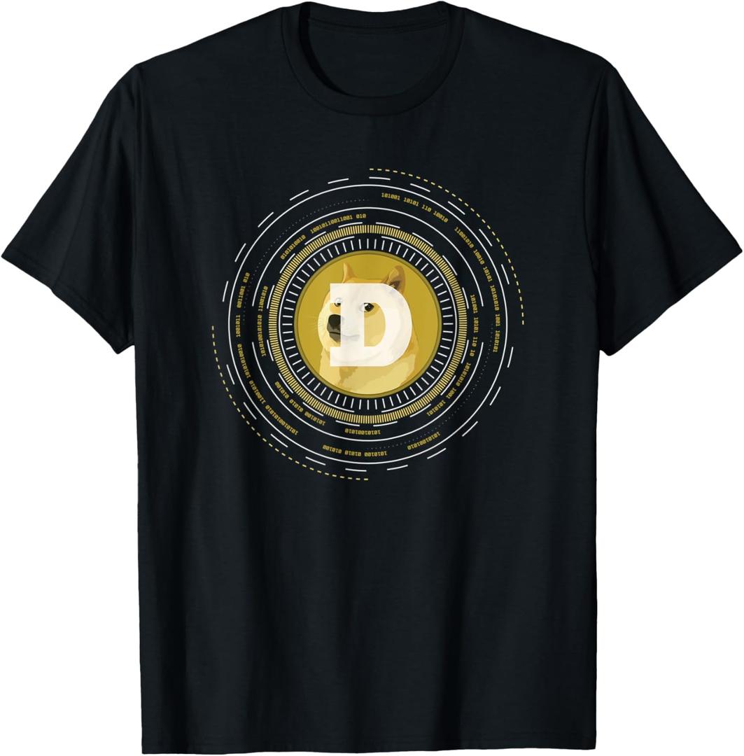 Dogecoin - Cryptocurrency Crypto T-Shirt, L