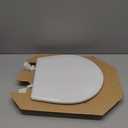 BEMIS TC50TTA MARINE Toilet Seat, Small Toilet Seat Made for Boats and RVs, Durable Wood, White