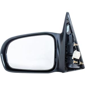 Dependable Direct Driver Side Mirror Fits with Honda Civic (Sedan Only) LX (2001 2002 2003 2004 2005) Unpainted Non-Heated Non-Folding Power-Operated Left Side Door Mirror Replacement - HO1320141
