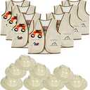 Tigerdoe Pith Helmets - 8 Safari Vest & 8 Hats for Kids - Jungle Party Supplies - Safari Party Favors - Kids Dress Up