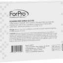 ForPro Disposable Nitrile Gloves, Chemical Resistant, Powder-Free, Latex-Free, Non-Sterile, Food Safe, 4 Mil, White, Large, 100-Count