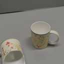 Maison d' Hermine Coffee Mug with Handles Fine Bone China Mugs Pack of One Tea Cups for Hot Beverages Cappuccino Latte Home Restaurant Office Perfect for Gift (Colmar - Green, 12 Ounce)