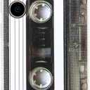 FAteamll Case for Galaxy S25 Shockproof Scratchproof with TPU Soft Bumper Retro Cassette Tape Case Compatible with Samsung Galaxy S25