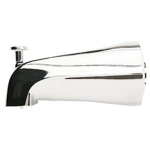 Plumb Pak PP825-37 Bathtub Spout with Diverter Adjustable for 3/4in IPS Pipe, Polished Chrome