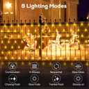 Soiarllt 12ft x 5ft 360LED Bush Net Lights, Connectable Outdoor Mesh Bush Lights with 8 Modes, Timer, Dimmer, Memory Function, Waterproof for Indoor Outdoor Decor. Warm White